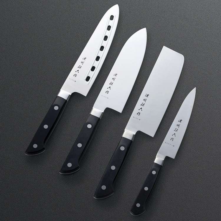 濃州孫六作 口金付料理包丁4点セット A-150I(代引不可)【送料無料】|リコメン堂ホームライフ館