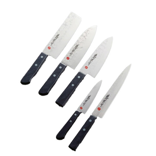 濃州孫六作 古流梨地包丁5点セット 250F(代引不可)【送料無料】