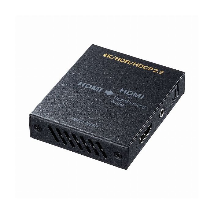 サンワサプライ 4K/HDR対応HDMI信号オーディオ分離器(光デジタル/アナログ対応) VGA-CVHD8(代引不可)【送料無料】