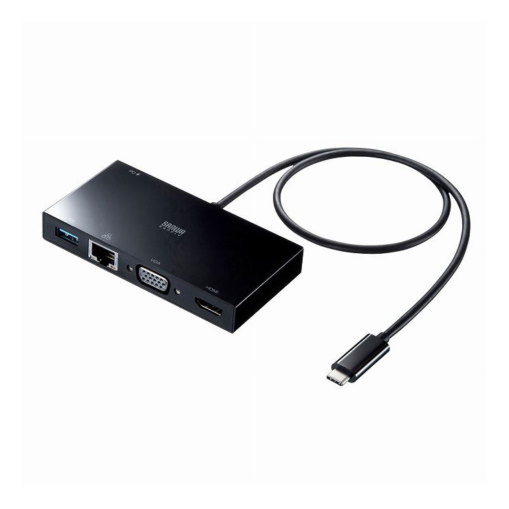 サンワサプライ USB Type-Cモバイルドッキングステーション USB-3TCH30BK(代引不可)【貨物輸送無料】
