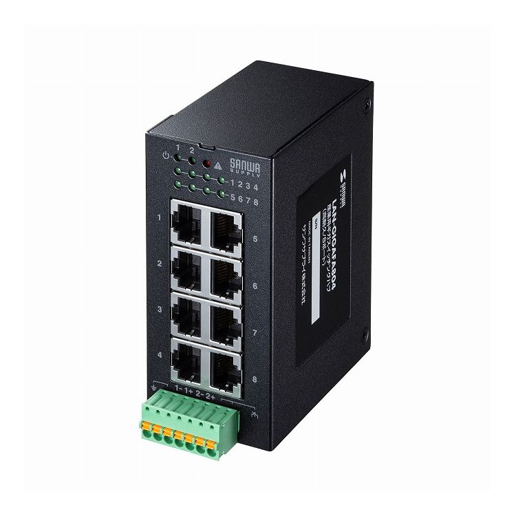 サンワサプライ 産業用ギガスイッチングハブ 高耐久/8ポート LAN-GIGAFA804(代引不可)【送料無料】|リコメン堂ホームライフ館