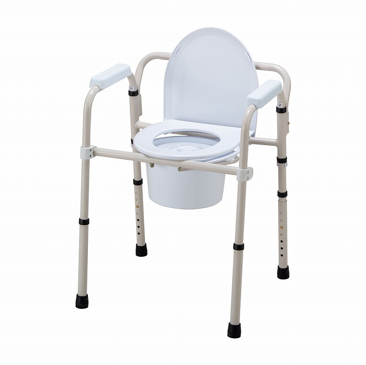 マツ科ヨシ ポータブルトイレチェア MY-1251 オリタタミシキ【貨物輸送無料】