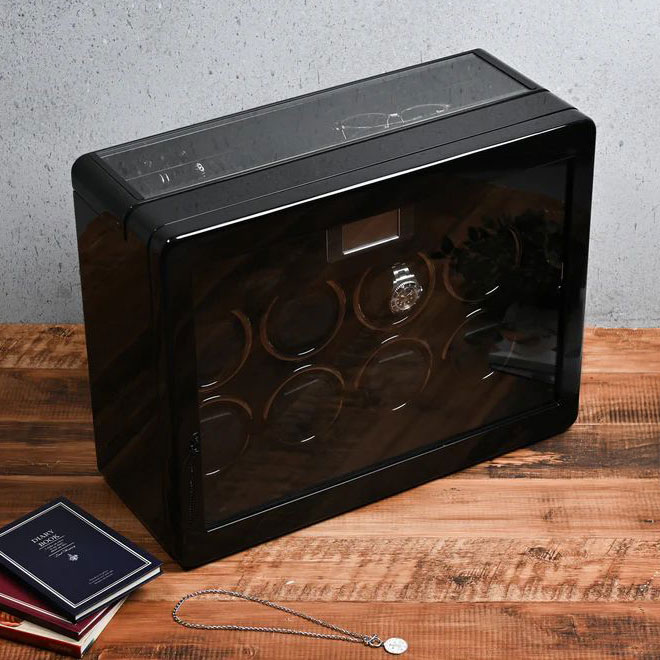 エスプリマ ワインディングマシーン 腕時計8本巻き ピアノブラック LU72008BK【送料無料】｜リコメン堂ホームライフ館
