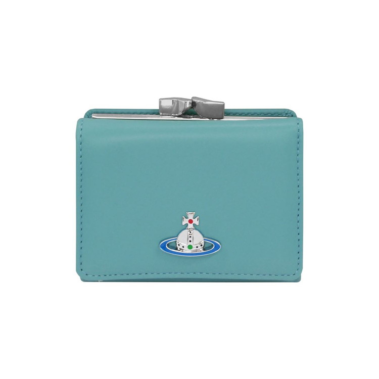 ヴィヴィアンウエストウッド 財布 Vivienne Westwood NAPPA 51010018-L001L 三つ折り財布(小銭ガマ口) NAPPA LEATHER K407 BLUE(代引不可)【送料無料】
