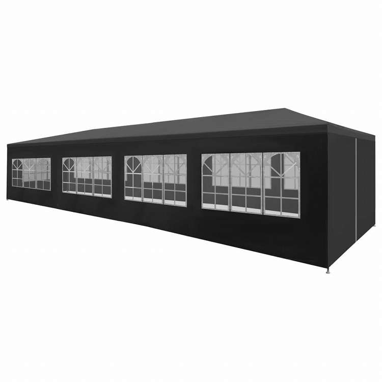 vidaXL パーティーテント 3x12m アントラシートホーム\u0026ガーデン 芝\u0026ガーデン アウトドアリビング アウトドアストラクチャー キャノピー・ガゼボ(代引不可)