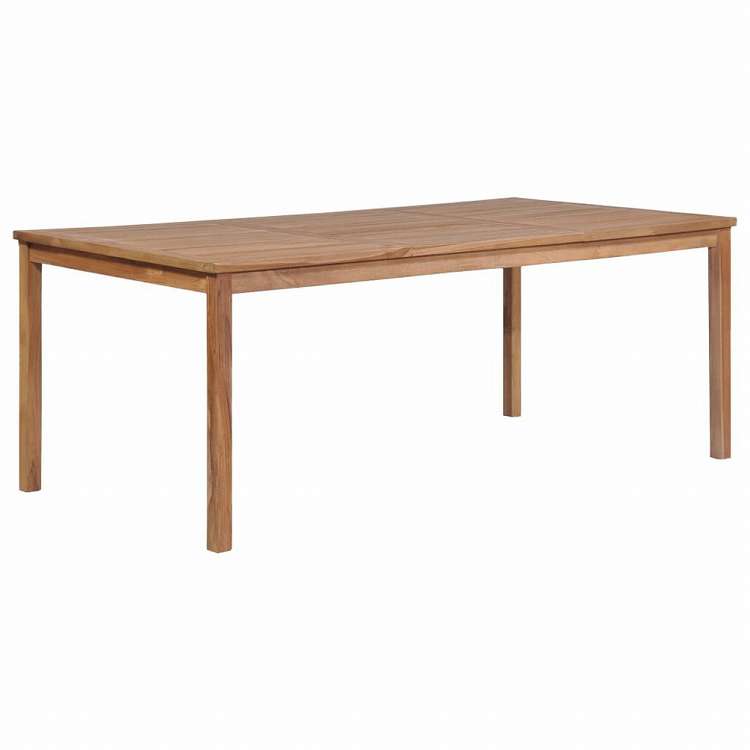 vidaXL ガーデンテーブル 200x100x77cm チーク無垢材家具 アウトドア家具 アウトドアテーブル(代引不可)