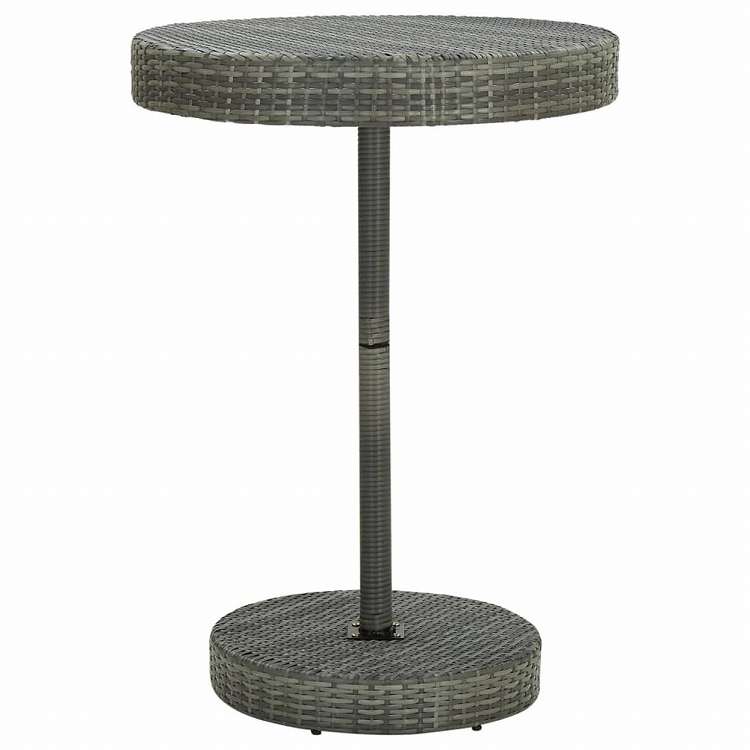 vidaXL 庭園時刻表 薄墨色 75.5x106糎 ポリラタン製調度品 アウトドア調度品 アウトドア時刻表(代引不可)