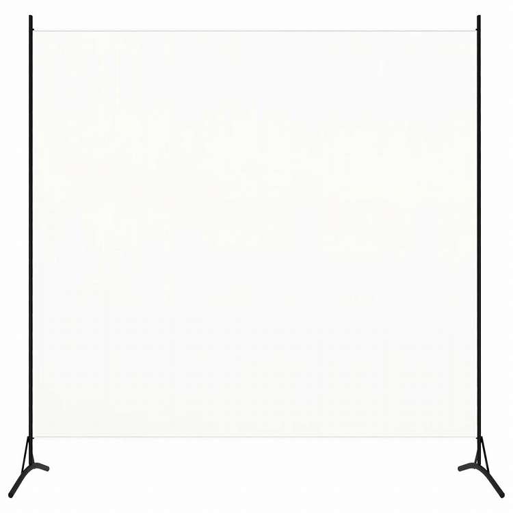 vidaXL 間仕切り ホワイト 175x180cm 布製家具 間仕切り(代引不可)