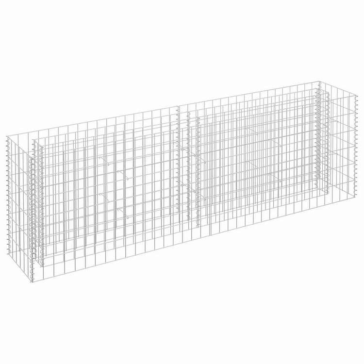 vidaXL カビオン レイズドベッド 亜鉛メッキ鋼製 180x30x60cm ホーム&ガーデン 芝&ガーデン ガーデニング 鉢植え・プランター