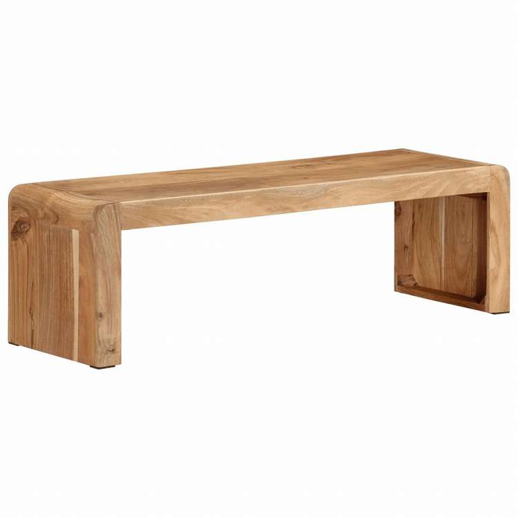 vidaXL テレビ台 110x33x33 cm アカシア無垢材家具 AVラック・テレビ台(代引不可)|リコメン堂ホームライフ館