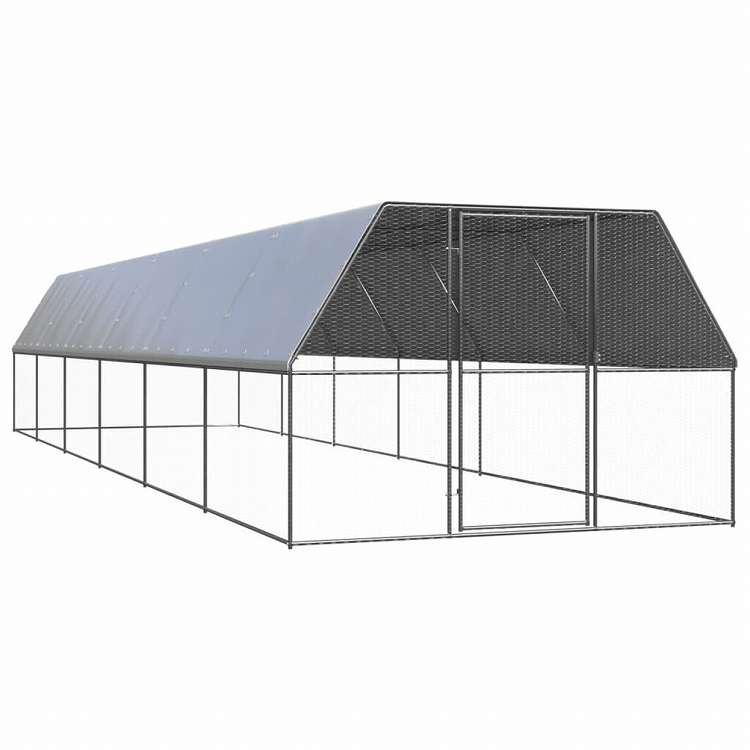 vidaXL 室外鶏掘っ立て小屋 3x12x2m ジンクメッキ鋼製毛の荒物\u0026愛玩動物装置 愛玩動物装置 小毛の荒物装置 小毛の荒物 繁殖・伏せ籠(代引不可)
