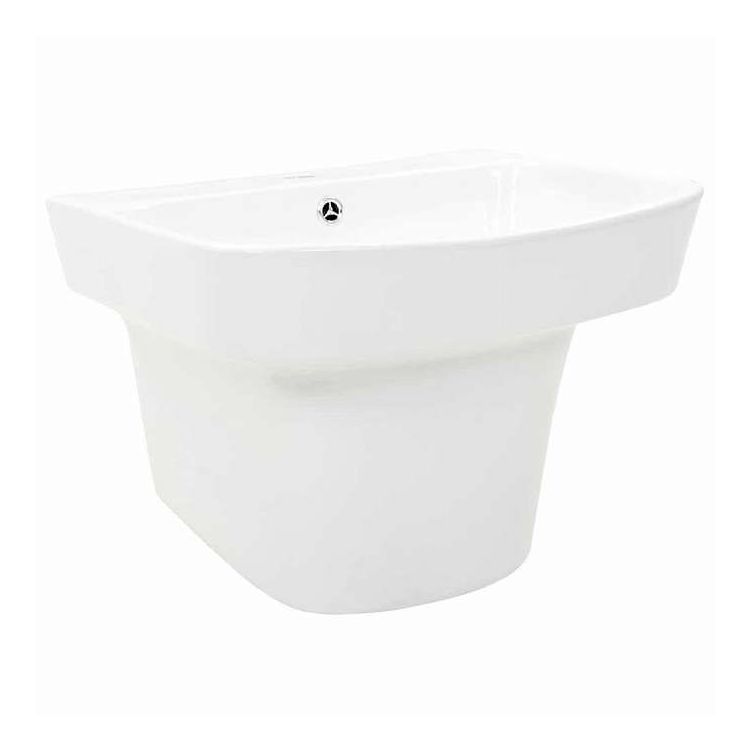 vidaXL 洗面器 ホワイト 50 x 45 x 41 cm 光沢のあるセラミック ハードウェア 配管 配管器具 シンク 洗面器(代引不可)【送料無料】