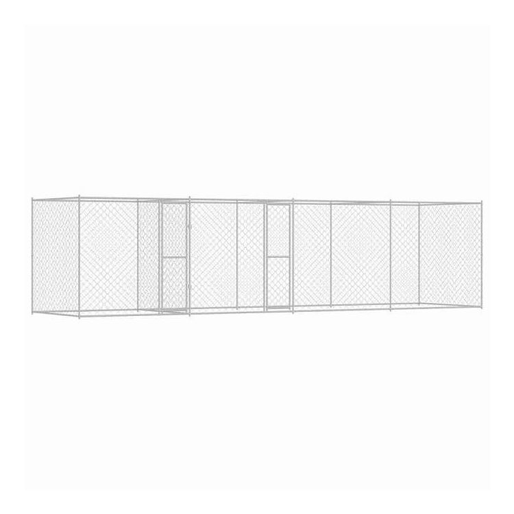 vidaXL 犬用ケージ シルバー 600 x 200 x 200 cm 亜鉛めっき鋼 動物&ペット用品 ペット用品 犬用品 犬小屋・ドッグラン(代引不可)｜リコメン堂ホームライフ館