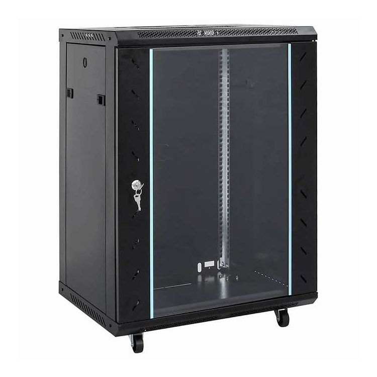 vidaXL 15U 網状組織押し入れ スイ呼びりん脚付き添い人 19in IP20 60x45x86 糎 陰電子計器 電化計器用佩び物 マイコン構成成分 記憶装置デバイス 網状組織納める取り合わせ(代引不可)
