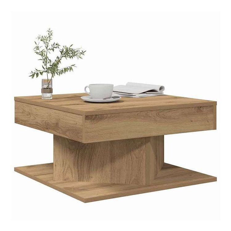 vidaXL コーヒーテーブル アーティザンオーク 55x55x30 cm エンジニアードウッド 家具 テーブル アクセントテーブル コーヒーテーブル(代引不可)【送料無料】