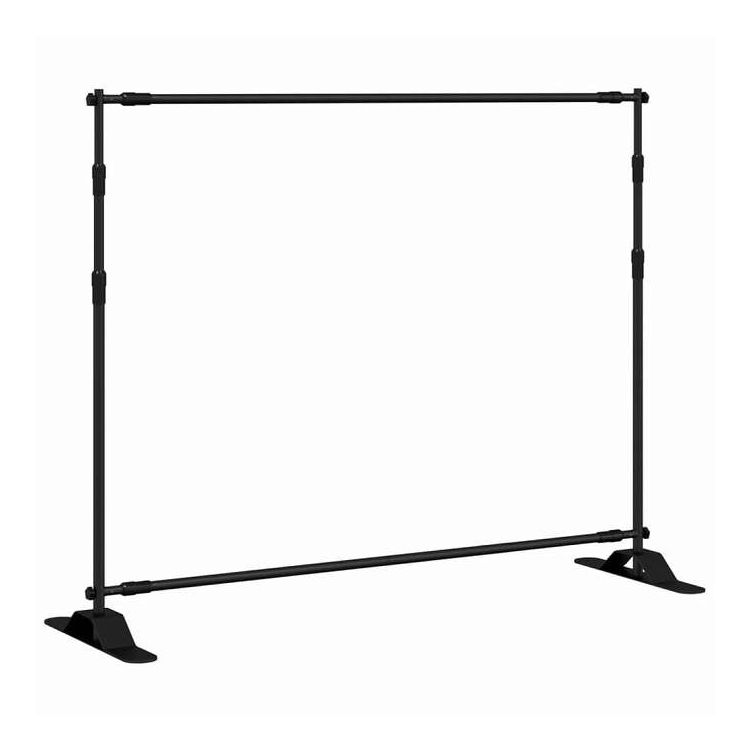 vidaXL バックドロップスタンド ブラック 254x243 cm スチール カメラ&光化学機器 写真撮影 照明&スタジオ スタジオスタンド・マウント(代引不可)|リコメン堂ホームライフ館