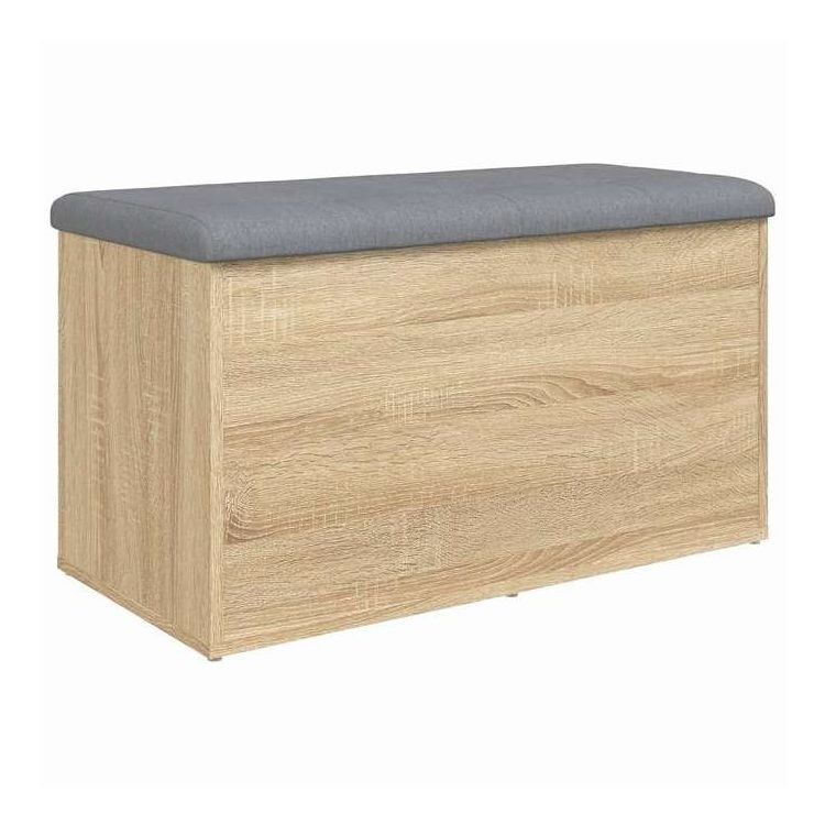 vidaXL 収納ベンチ ソノマオーク 82x42x45 cm エンジニアードウッド 家具 ベンチ 倉庫・通路用ベンチ(代引不可)【送料無料】
