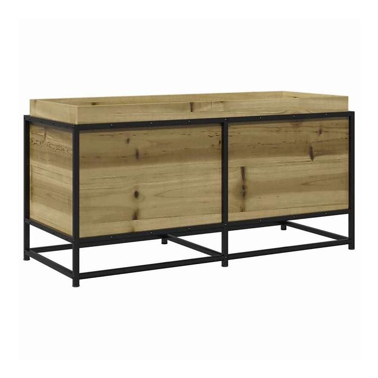 vidaXL ガーデンプランター 100x40x50 珊 含浸材木 パイン材 養護ホーム\u0026庭園 芝\u0026庭園 ガーデニング 鉢植え・プランター(代引不可)