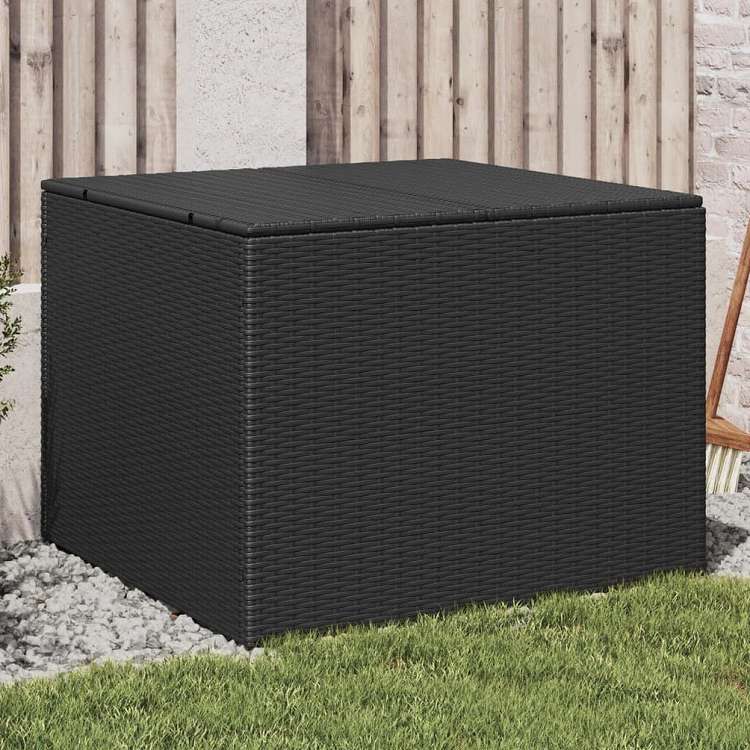 vidaXL ガーデン収納ボックス 291L ポリラタン製 ブラック家具 アウトドア家具 屋外収納ボックス(代引不可)｜リコメン堂ホームライフ館