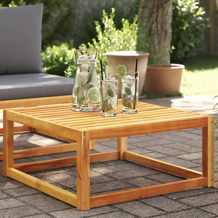 vidaXL ガーデンテーブル 65x65x29cm アカシア無垢材家具 アウトドア家具 屋外椅子 屋外ソファ(代引不可) 6,615円