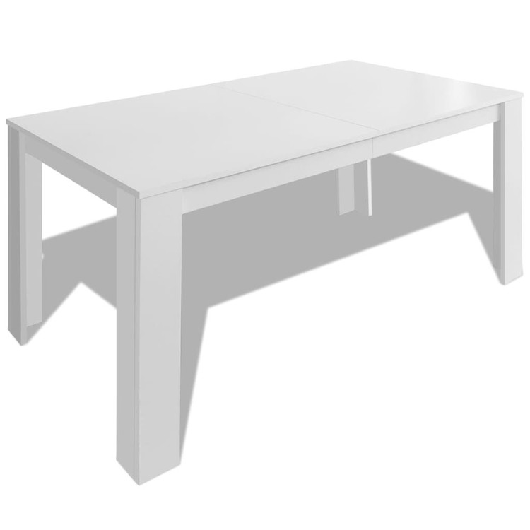 vidaXL 夕御飯速見表 140x80x75糎 白いこと調度品テーブルキッチン・ダイニングルームテーブル(代引不可) テーブル-インテリア・寝具・収納