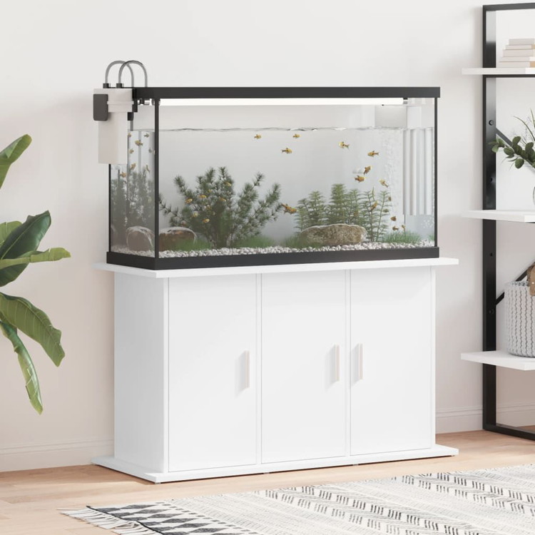 vidaXL 水槽スタンド ホワイト 101x41x58 cm エンジニアリングウッドAnimals & Pet Suppliesペット用品魚用品Aquarium Stands(代引不可)