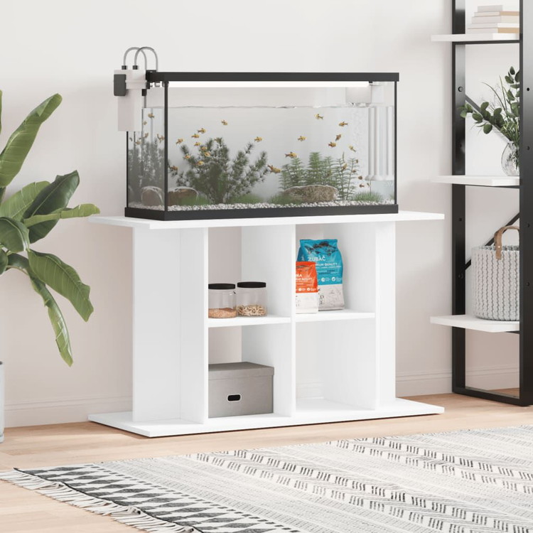 vidaXL 水槽スタンド ホワイト 100&times;40&times;60cm エンジニアードウッド 動物 ペット用品 ペット用品 魚用品 Aquarium Stands(代引不可)｜リコメン堂ホームライフ館