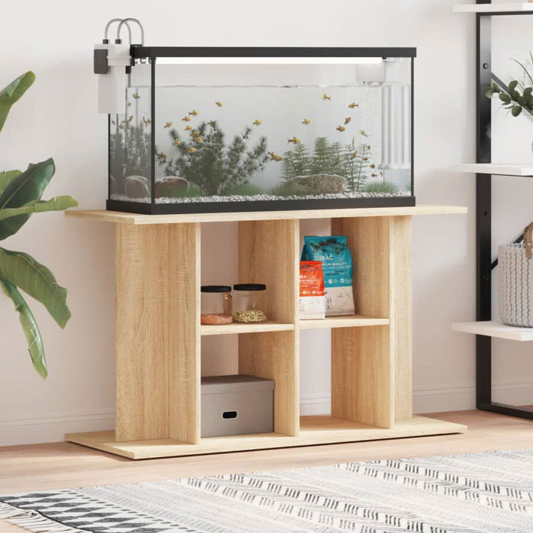 vidaXL 水槽スタンド ソノマオーク 100×40×60cm エンジニアードウッド 動物 ペット用品 ペット用品 魚用品 Aquarium Stands(代引不可) 9,138円