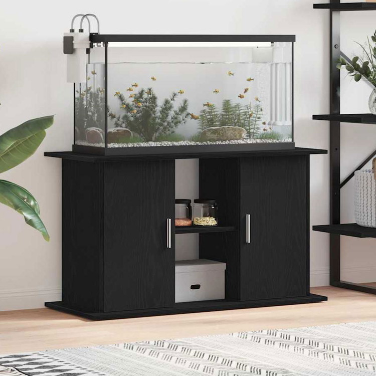 vidaXL 水槽スタンド ブラックオーク 101&times;41&times;58cm エンジニアードウッド 動物 ペット用品 ペット用品 魚用品 Aquarium Stands(代引不可)｜リコメン堂ホームライフ館 17,013円