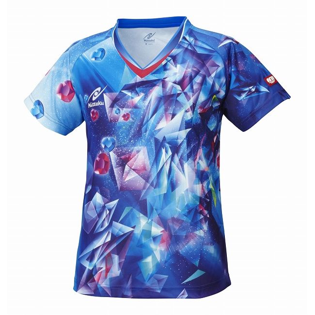 驚きの安さ ニッタク Nittaku 卓球アパレル Skycrystal Shirt スカイクリスタルシャツ ゲームシャツ 女子用 Nw2168 ブルー O 被り心地最高 R4urealtygroup Com