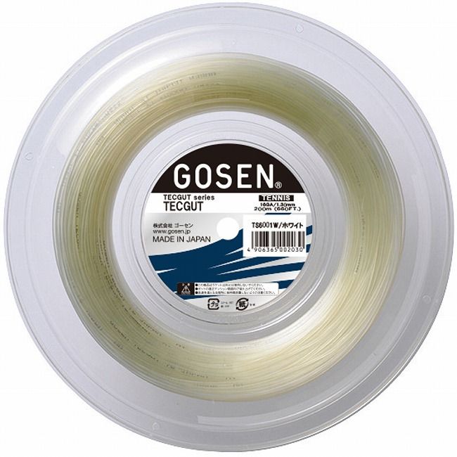 18323円 デポー GOSEN ゴーセン テックガット16 120Mロール TS6001W