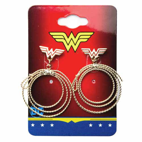 楽天市場 Dcコミック ワンダーウーマン ラッソ ロゴ ダングルピアス 真実の投げ縄 Dc Comics Wonder Woman アメコミ アクセサリー グッズ Salesone Studios アールデリュージョン