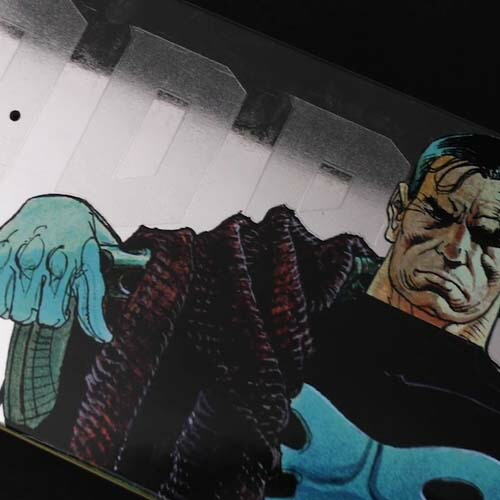 Primitive Marvel プリミティブ Moebius Primitive Marek Marvel Zaprazny Punisher Deck パニッシャー スケートボードデッキ プリミティブ マーベル アールデリュージョンprimitive マーベル メビウス のトリプルコラボデッキ