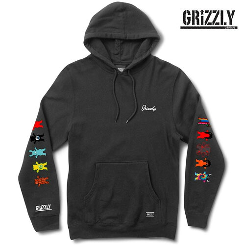 GRIZZLY Rolling Deep Pullover Hoodie フードパーカー ブラック ファッション グリズリー グッズ｜アールデリュージョン