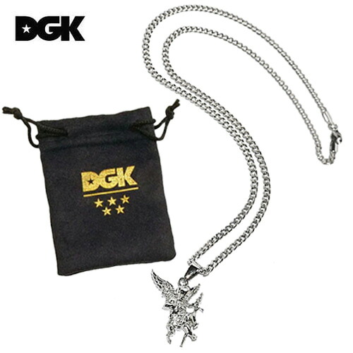 DGK MESSENGER NECKLACE ネックレス シルバー スカルマスク エンジェル スケートボード アクセサリー グッズ｜アールデリュージョン 7,546円