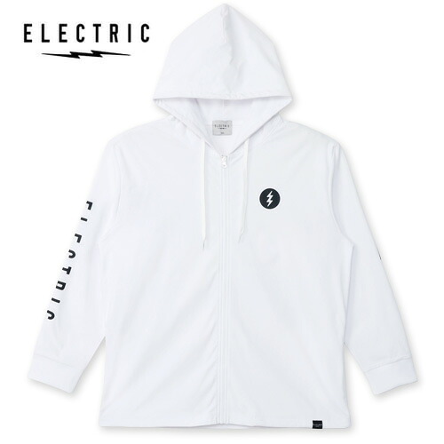 ELECTRIC ICON LOGO DRY FULL-ZIP WHITE ドライフルジップフード ホワイト エレクトリック パーカー ファッション｜アールデリュージョン