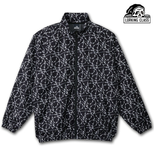 LURKING CLASS BARBED WIRE ZIP JACKET BLACK ジップジャケット ラーキングクラス スケッチータンク BY SKETCHY TANK グッズ｜アールデリュージョン