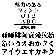 AR��ī��U��Windows��TrueType�ե���� 