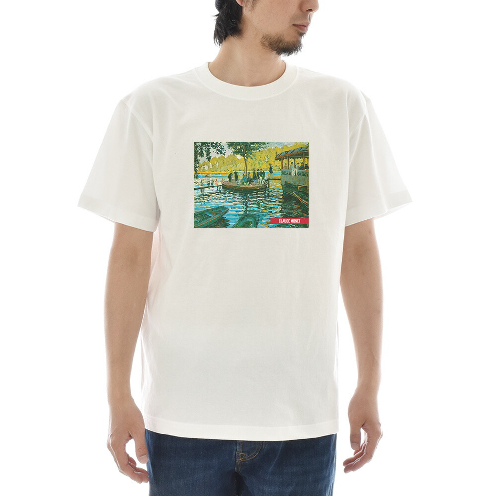 クロードモネ　Tシャツ　M 新品 楽天市場】【半袖 アートTシャツ】モネ Tシャツ クロード・モネ