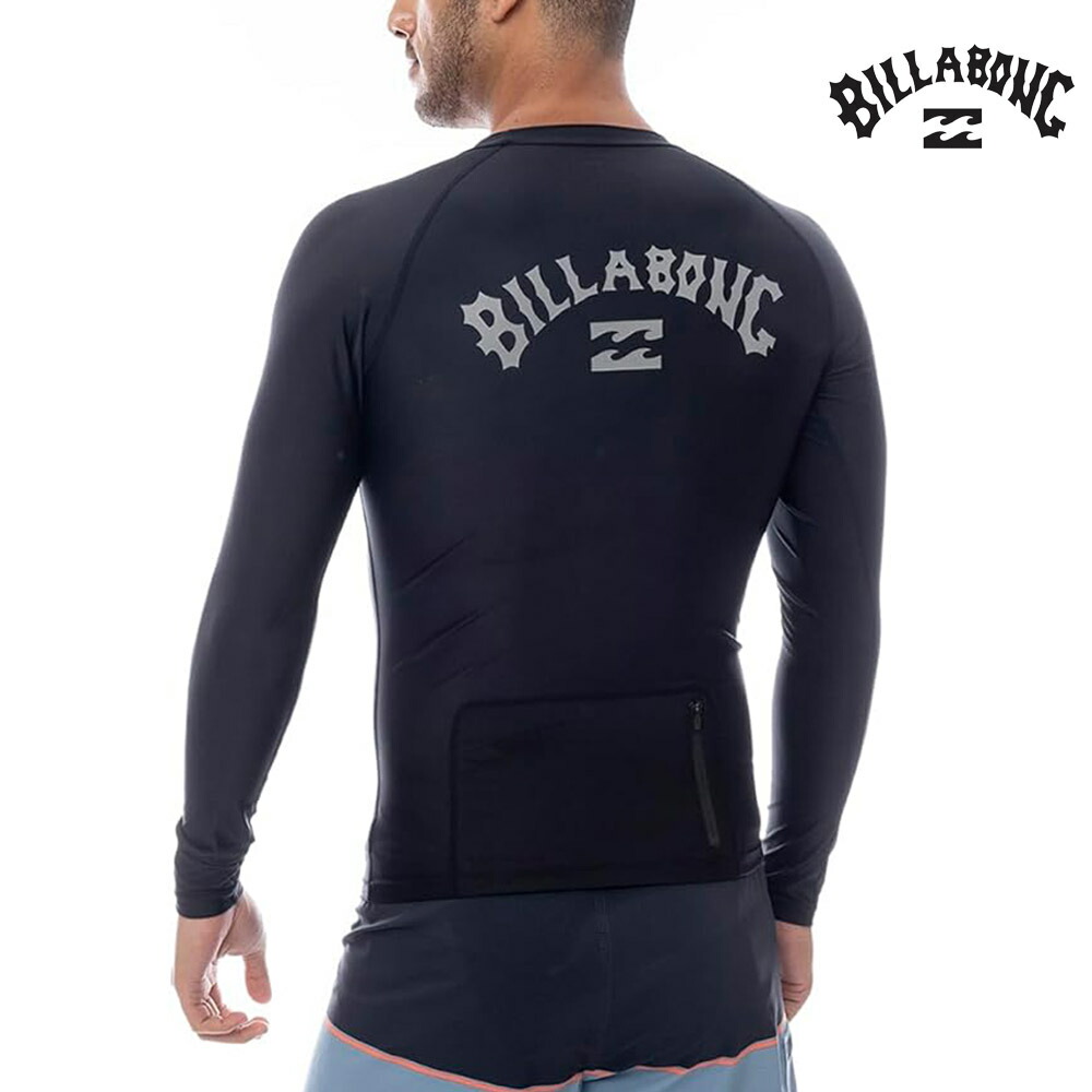 【今だけ5%OFFセール】ビラボン BILLABONG ラッシュガード ラウンドネック 長袖ラッシュガード ROUND NECK LS BF011853【メンズ UVプロテクション UVカット UPF50+ 紫外線対策 日焼け防止 ラッシュTシャツ ロングスリーブ サーフィン 海水浴 プール アウトドア カッコイイ】
