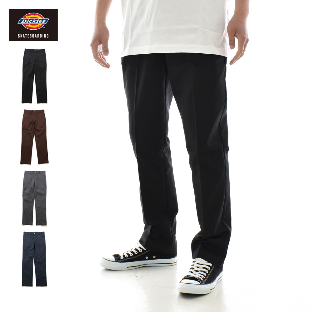 【今だけ最大23%OFFセール】ディッキーズ スケートボーディング Dickies Skateboarding パンツ スリムフィットワークパンツ  SLIM FIT WORK PANTS DK009745【メンズ レディース フレックス ストレッチ TCツイル 黒 ブラック ダークブラウン ...