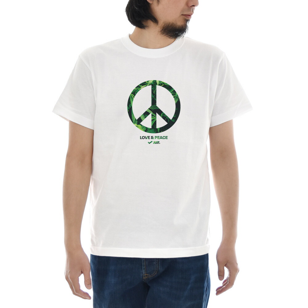楽天市場 大麻 Tシャツ Cannabis Peace ジャスト 半袖tシャツ メンズ レディース 大きいサイズ おしゃれ ティーシャツ ピースマーク 麻 マリファナ カンナビス ガンジャ ウィード 柄 ストリートウェア カジュアル ホワイト レイダース