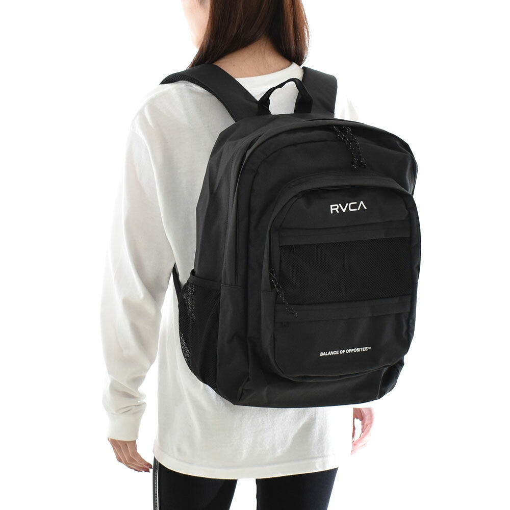 【今だけ5%OFFセール】ルーカ ルカ RVCA リュック マルチプル バックパック 32リッター MULTIPLE BACK PACK 32LBE041999【メンズ レディース 男女兼用】【リュックサック デイパック 大容量 A4 B5 通勤 通学 中学生 高校生 女子高生 男子高生 部活 スポーツ 黒 ブラック】|レイダース
