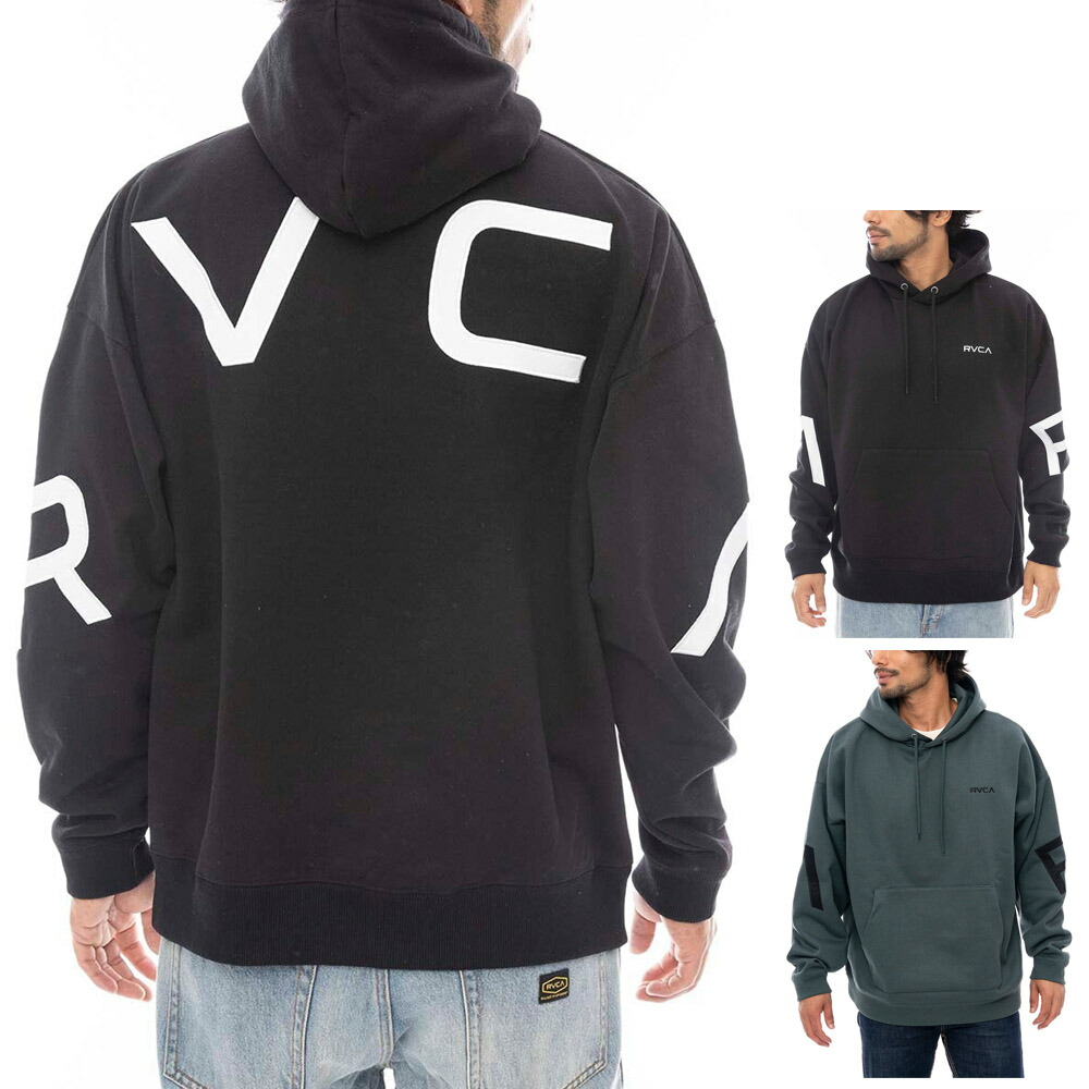 【今だけ最大5%OFFセール】ルーカ ルカ RVCA パーカー フェイク ルーカ フーディー FAKE RVCA HD BE042005【メンズ レデイース パーカ フーディ ロゴパーカー 裏起毛 スウェット スエット トップス プルオーバー アメカジ カジュアル ストリート サーフィン サーファー】