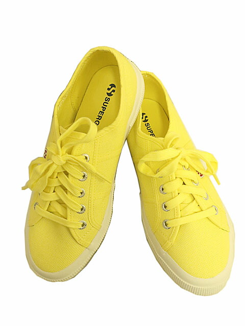 楽天市場 Superga スペルガ 靴 スニーカー イエロー キャンバス レディース サイズ38 未使用 リサイクルブティックabc