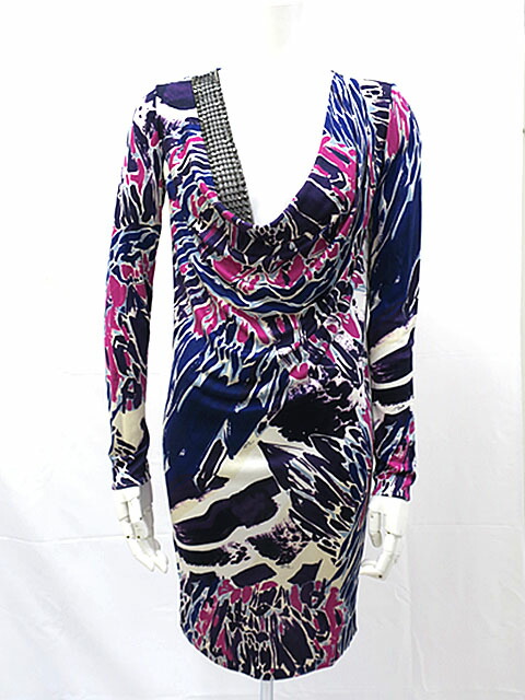 送料無料 新品 ワンピース Pucci エミリオプッチ ワンピース マルチカラー 06rg22 シルク レディース サイズi38 送料無料 中古 Emilio Makhssos Com