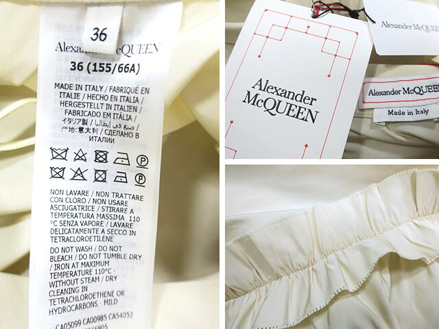 Alexander McQueen アレキサンダー・マックイーン 春夏 アイボリー