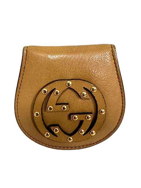 【中古】GUCCI　グッチ　小銭財布　ベージュ　120969　本革｜リサイクルブティックABC