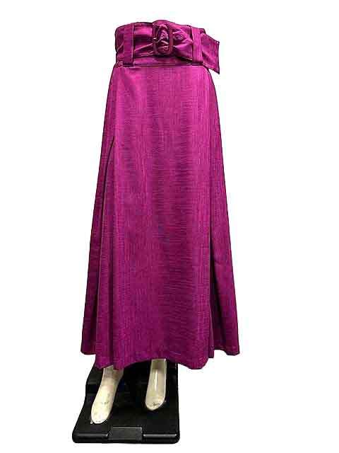 楽天市場】【中古】hazama幕開けのベルベットスカート レッド