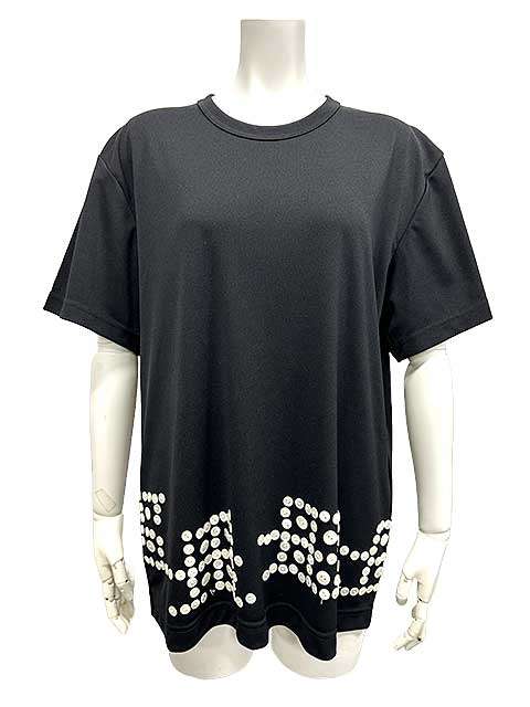 【中古】COMME des GARCONNS HOMME PLUS　コム・デ・ギャルソン・オム・プリュス　半袖トップス　ブラック　※ボタン欠損あり。 16,940円